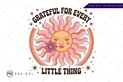 Grateful sun retro graphic sublimation png Product Image 1