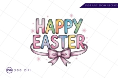 Colorful happy easter sublimation png Product Image 1