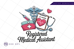 Registered medical assistant healthcare sublimation png Product Image 1