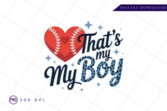 Thats my boy baseball heart sublimation png Product Image 1