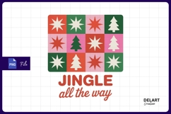 Jingle all the way christmas pattern sublimation png Product Image 1