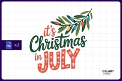 Its christmas in july sublimation png Product Image 1