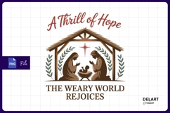 Christmas nativity scene sublimation png Product Image 1
