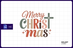 Merry christmas religious green sublimation png Product Image 1