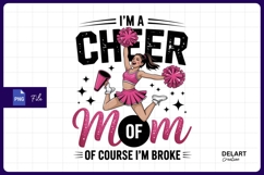 Cheer mom graphic design sublimation png Product Image 1
