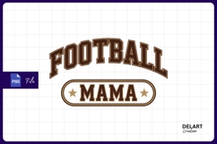 Football mama graphic green sublimation png Product Image 1
