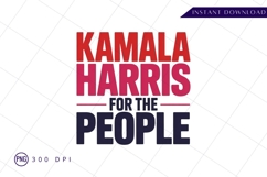 Kamala harris for the people sublimation png Product Image 1