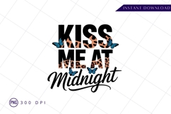 Kiss me at midnight sublimation png Product Image 1