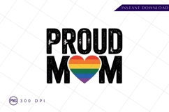 Proud mom lgbtq pride month sublimation png Product Image 1