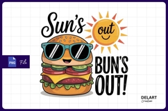 Suns out buns out Sublimation PNG Design Product Image 1