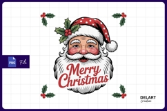 Santa claus face merry christmas Sublimation PNG Design Product Image 1