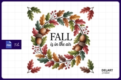Fall is in the air foliage Sublimation PNG Design Product Image 1