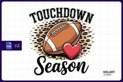 Touchdown season football Sublimation PNG Design Product Image 1