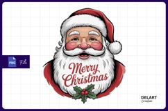 Santa claus portrait merry christmas Sublimation PNG Design Product Image 1