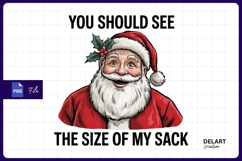 Funny Santa Christmas Design Sublimation PNG Product Image 1