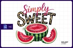 Simply Sweet Watermelon Design Sublimation PNG Product Image 1