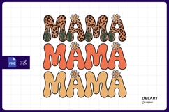 Retro Mama Design Sublimation Png For Mothers Day PNG Product Image 1
