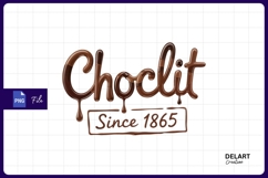 Elegant Chocolate Logo Since 1865 Sublimation PNG Product Image 1