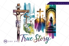 Christian Faith Watercolor Illustrations True Story PNG Product Image 1