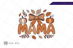 Cute Fall Mama Design Sublimation PNG Product Image 1