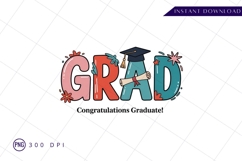 Fun Graduation Illustration Sublimation Design PNG Product Image 1