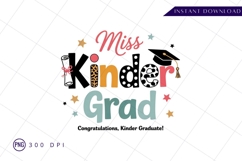 Miss Kinder Grad Sublimation PNG Product Image 1