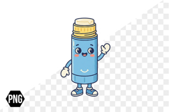 Watercolor Kawaii Back to School Png Clipart Product Image 1