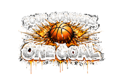 One Goal Png |Basketball Png Cut files | Cricut Product Image 1