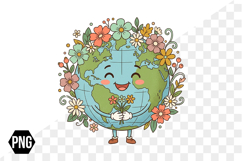 Watercolor Kawaii Back to School Png Clipart Product Image 1