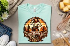 Don’t Rattle Me Cowgirl Western Rattlesnake Vintage Desert Product Image 7