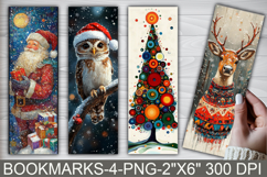 Whimsical Christmas Printable Bookmarks Product Image 1