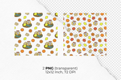 Sweet Honey &amp; Autumn Harvest Seamless Patterns Product Image 6