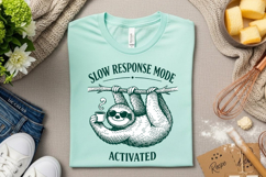 Slow Response Mode Activated Funny Sloth Coffee Vintage Product Image 3