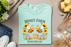 Honey Farm Sweetheart Bee PNG Design Product Image 4