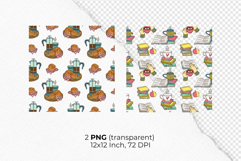 Cozy Coffee and Books Seamless Patterns Product Image 6