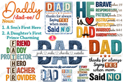 Father's Day PNG, Faux Yarn Dad PNG, Best Dad Ever PNG, Dad Product Image 1