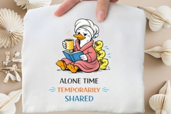 Alone Time Temporarily Shared PNG, Funny Mama Goose Reading Product Image 4