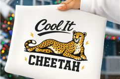 Cool It Cheetah Retro Wild Cat Graphic PNG Design Product Image 6
