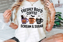 Halloween Coffee Cups with Cat Pumpkin Ghost Sublimation PNG Product Image 3