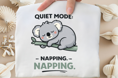 Quiet Mode: Napping Cute Sleeping Koala Design Product Image 5