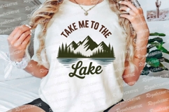 Take Me To The Lake Nature Sublimation PNG Product Image 3
