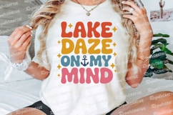 Lake Daze On My Mind Retro Sublimation PNG Product Image 3