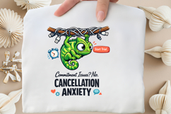 Cancellation Anxiety Funny Commitment Issues Chameleon Product Image 3