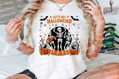 Halloween Skeletons Party with Pumpkins Sublimation PNG Product Image 3