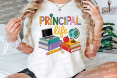 Principal Life Vector Design With School Sublimation PNG Product Image 3