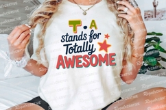 Totally Awesome Text With Colorful Lettering Sublimation PNG Product Image 3