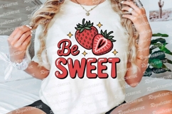 Sweet Strawberry Illustration Be Sweet Sublimation PNG Product Image 3