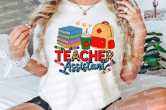 Teacher Assistant Graphic Books Backpack Sublimation PNG Product Image 3