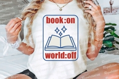 Book On World Off Graphic Design with Open Sublimation PNG Product Image 3