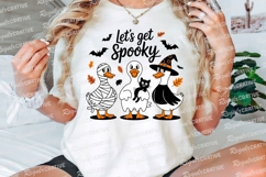 Halloween Ducks with Mummy Witch and Cat Sublimation PNG Product Image 3